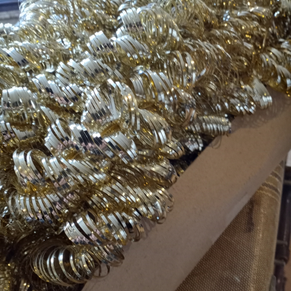 Antique metallic gold Garland, West Germany